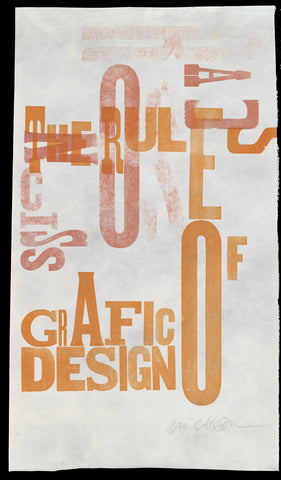Print 11/41. "Rules of Grafic Design" series